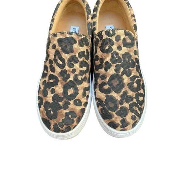Steve Madden Animal Print Gills Slip On Platform I Size: 6 - Picture 4 of 8